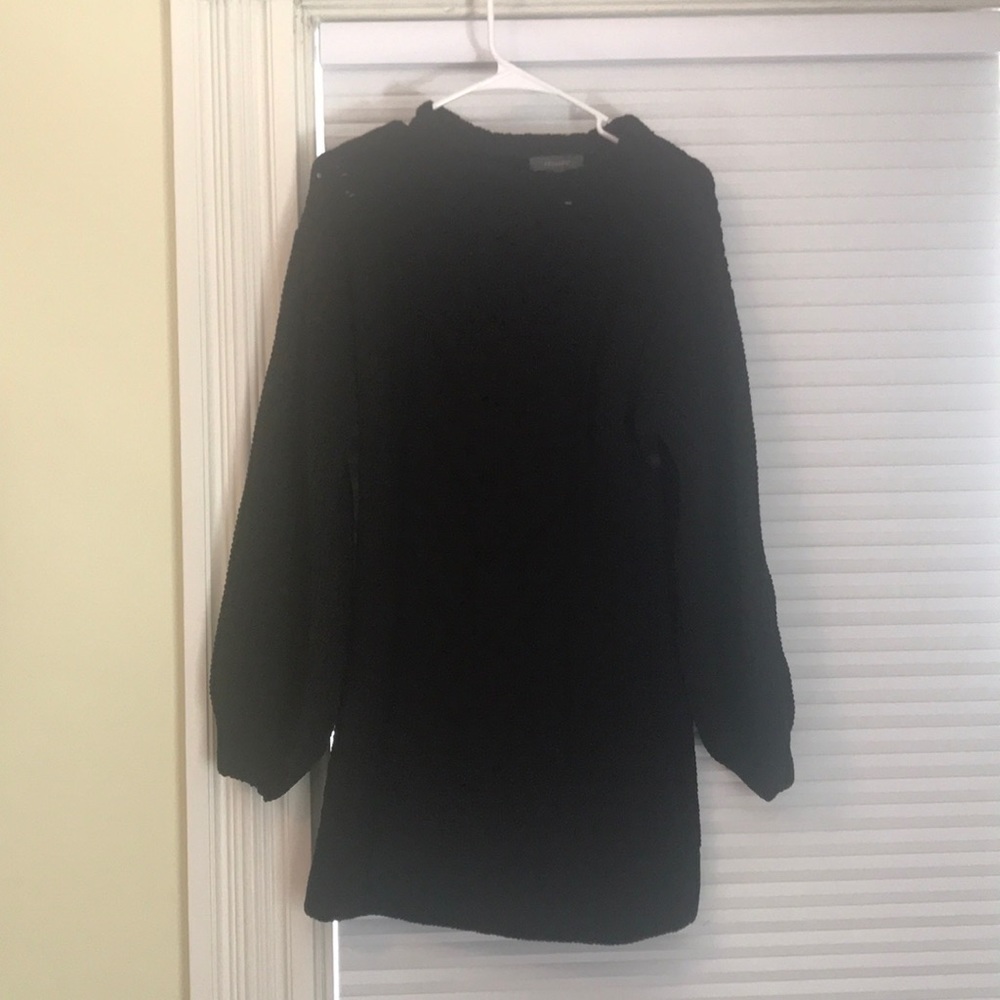 Black sweater dress